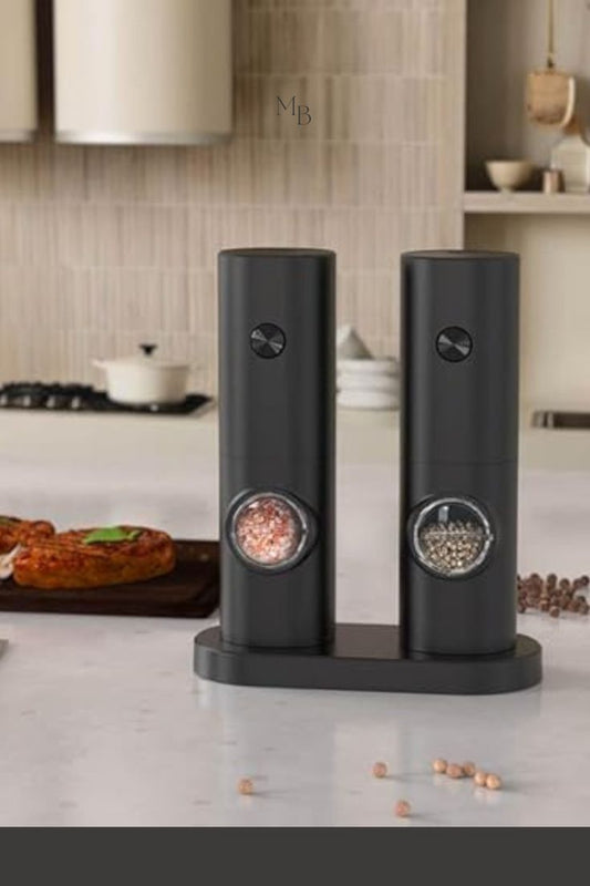 BOARDLY Electric Salt & Pepper Grinder Set