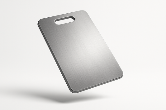 a floating titanium cutting board